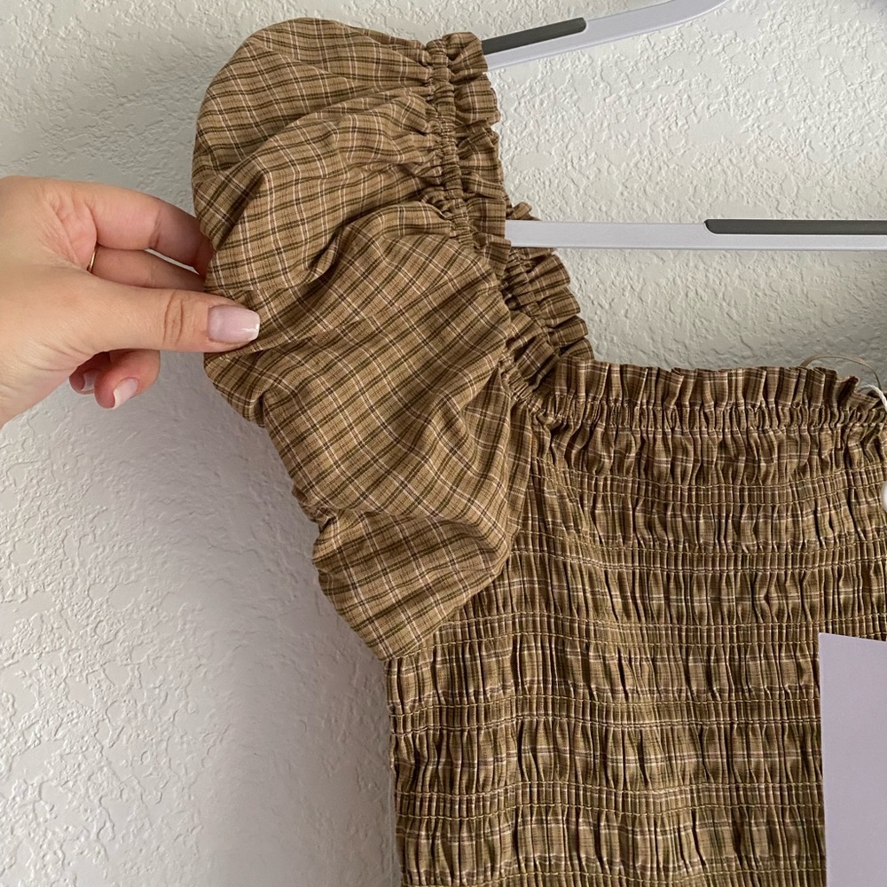 Wayf smock midi dress - Picture 6 of 9